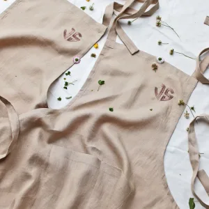 Personalized Embroidered Linen Apron image 2